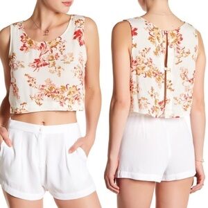FLYNN Skye Floral Dakota Blouse Crop Top
